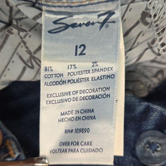 NEW Seven7 Tummyless High Rise Skinny Jeans Slimming Control Panel  Women's 12 - Picture 9 of 9